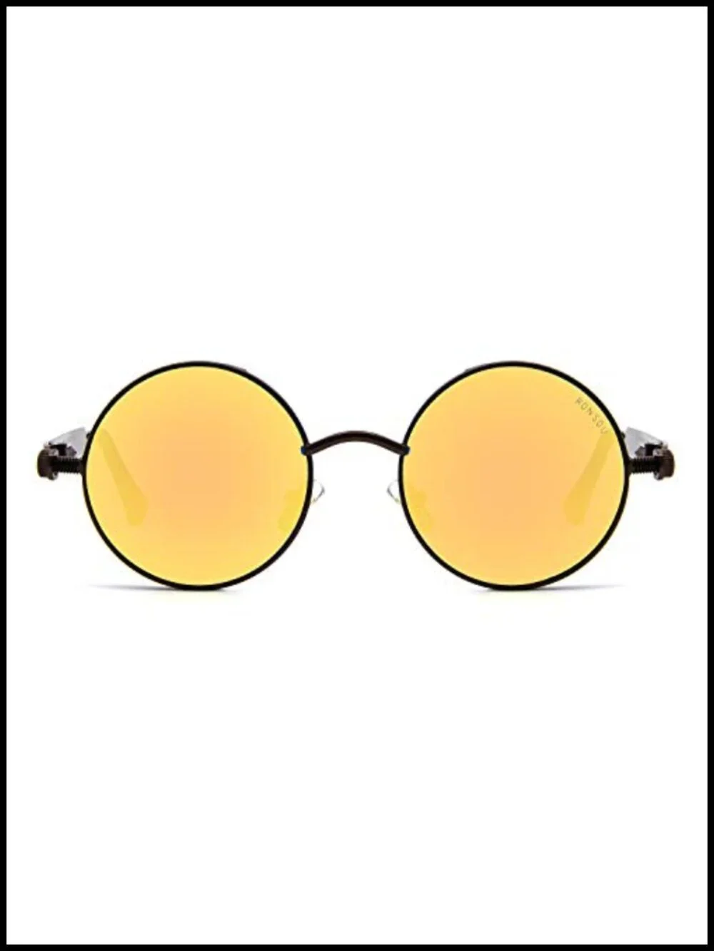 Steampunk Round Polarized Sunglasses UV400 Protection Men Women Metal Frame